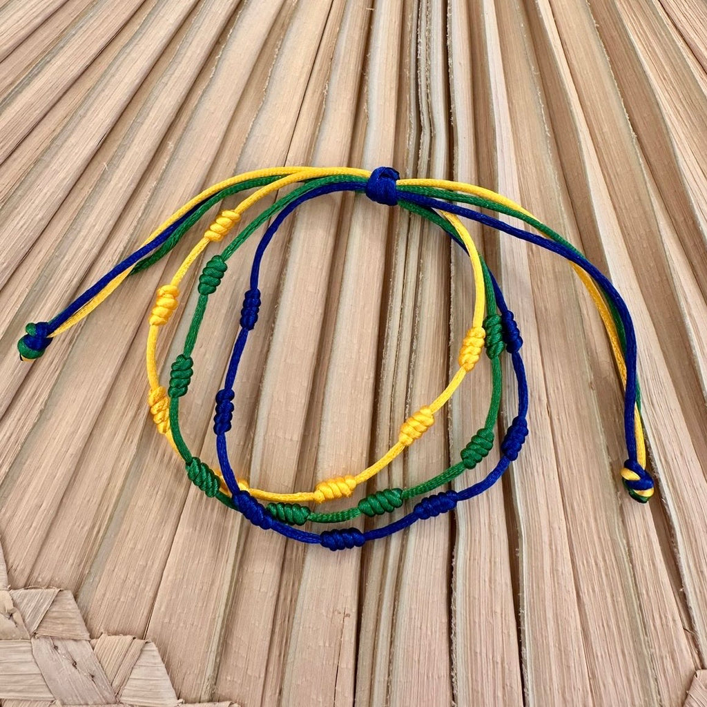 Pulseira amuleto Brasil