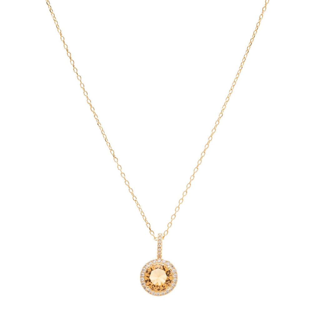 Colar cristal citrino