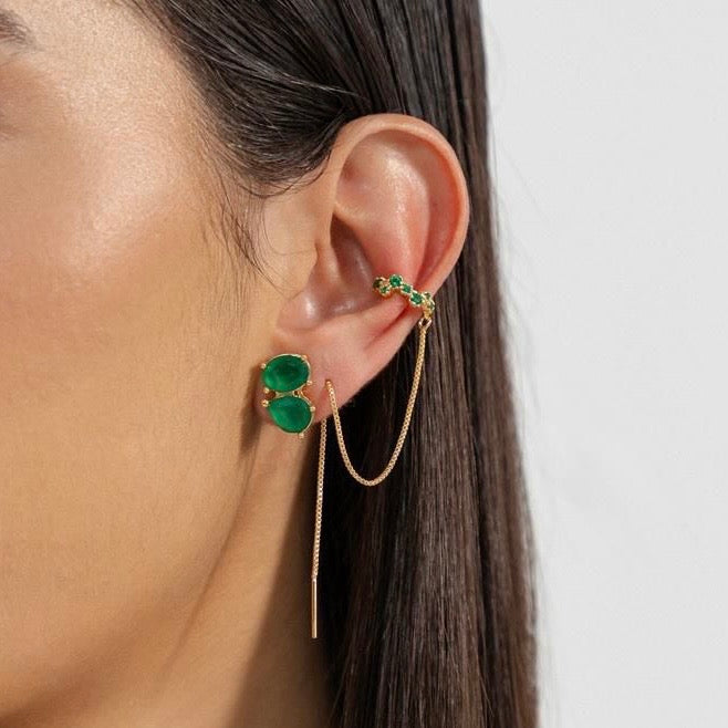 Piercing fake fio esmeralda