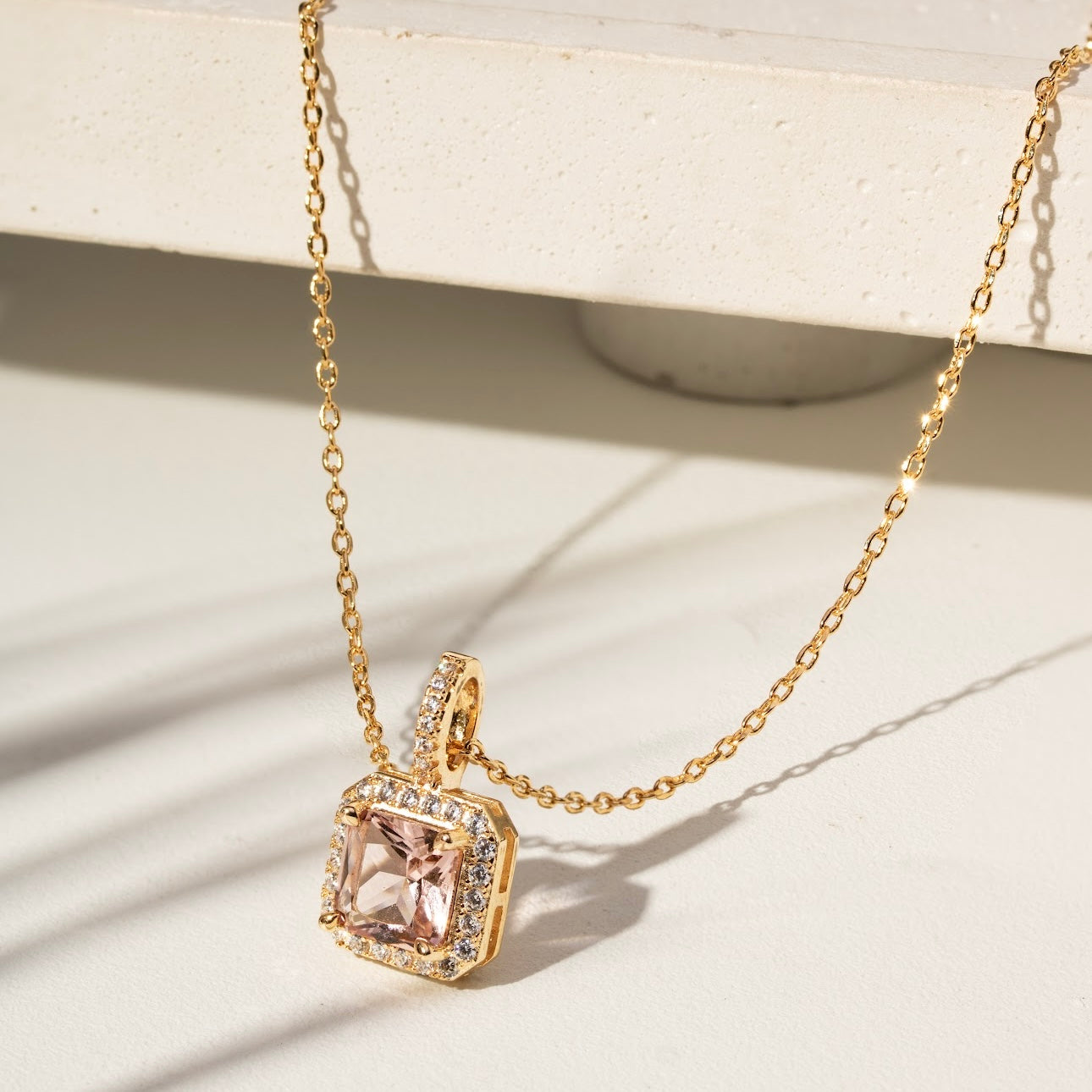 Colar cristal rodolita