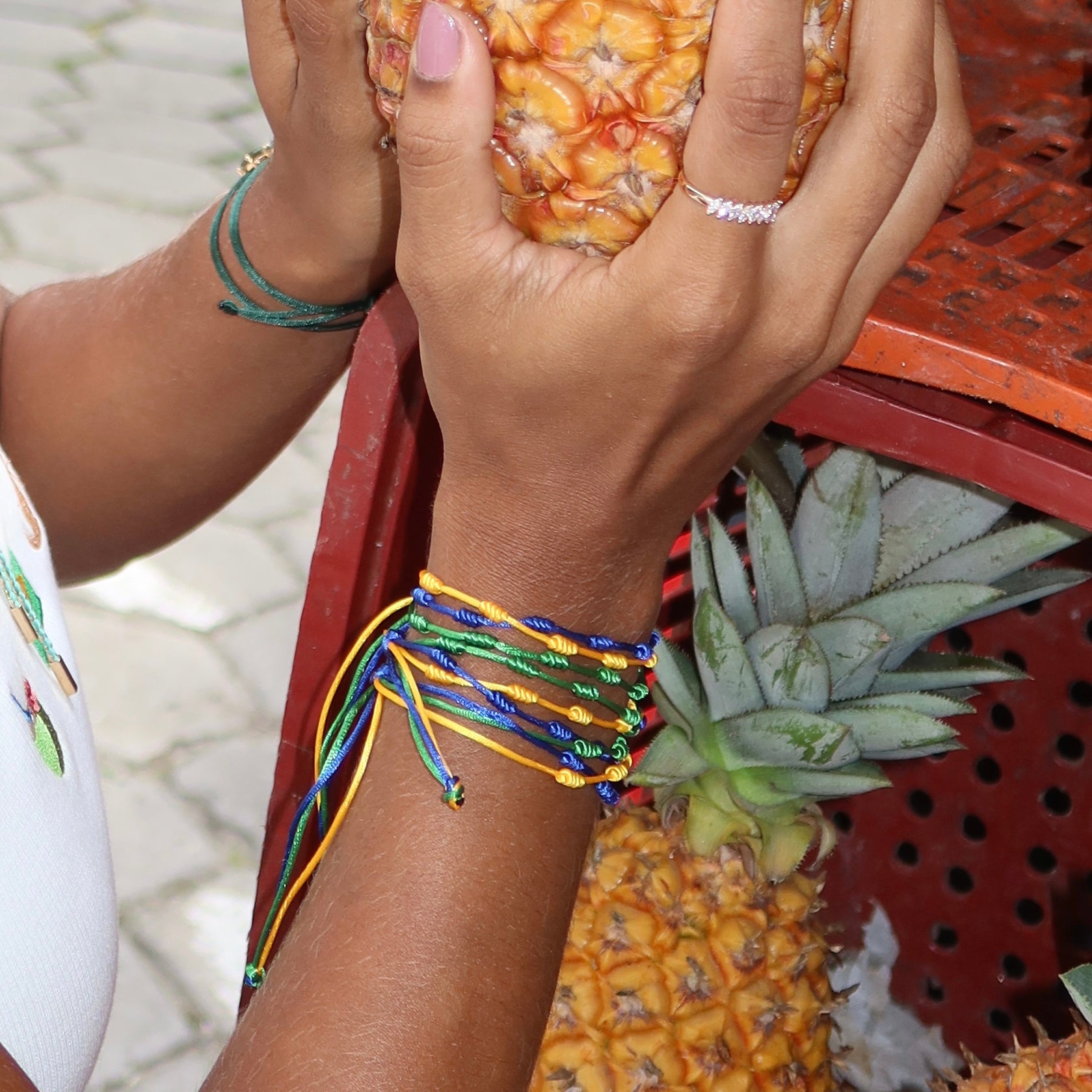 Pulseira amuleto Brasil