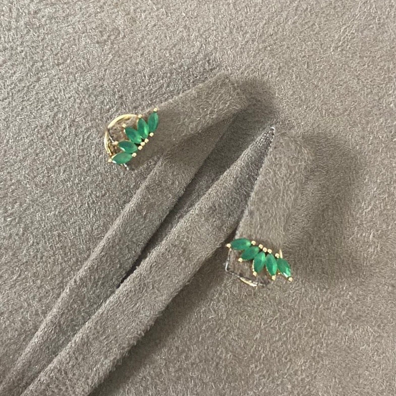 Brinco mini ear cuff Esmeralda