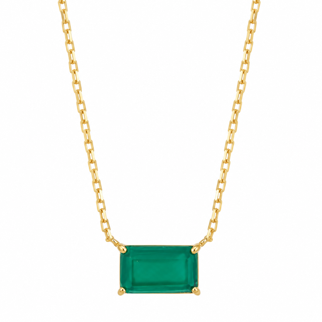 Colar correntinha jade
