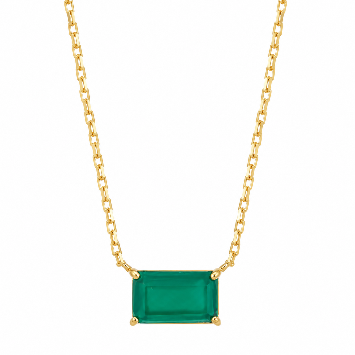 Colar correntinha jade