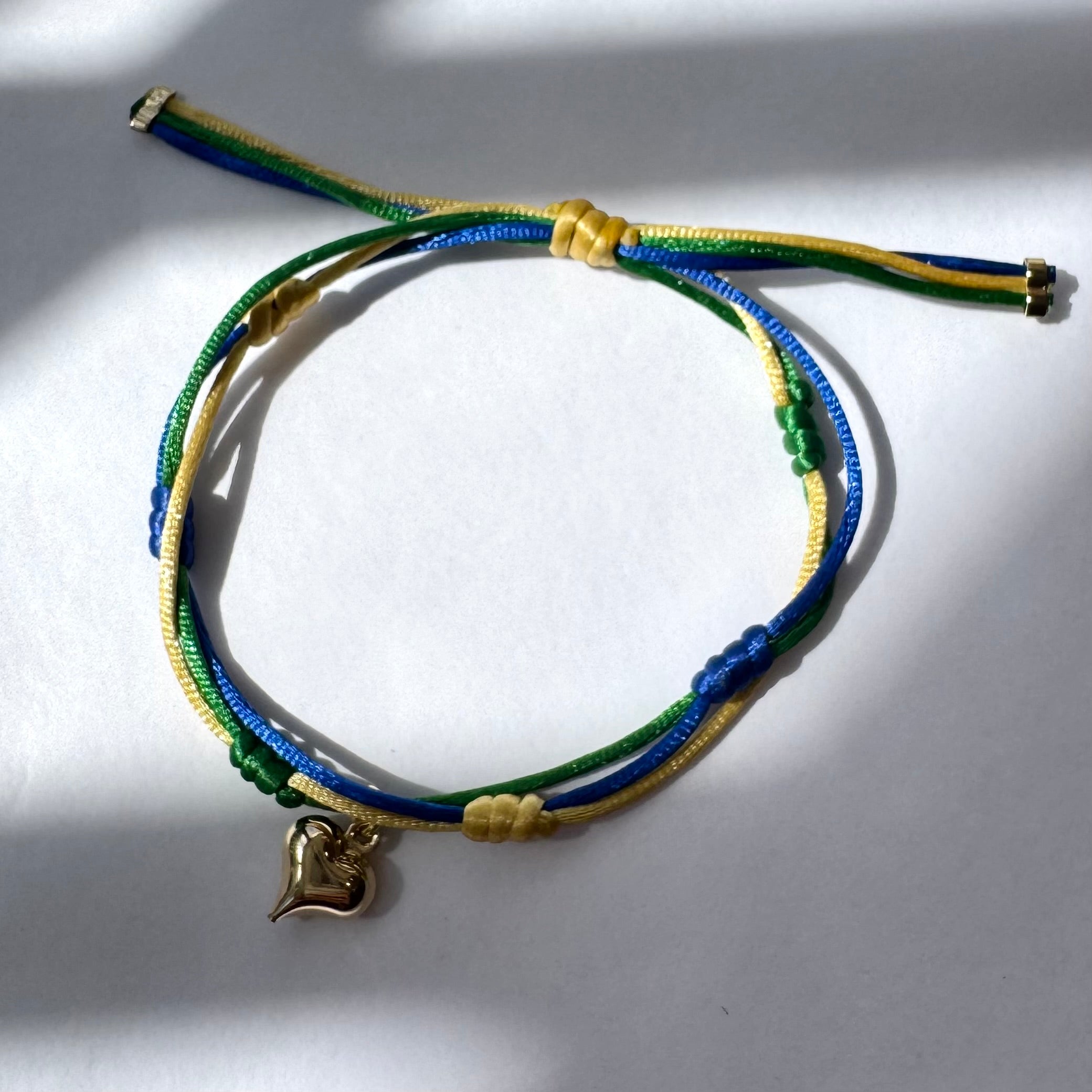 Pulseira amuleto coração
