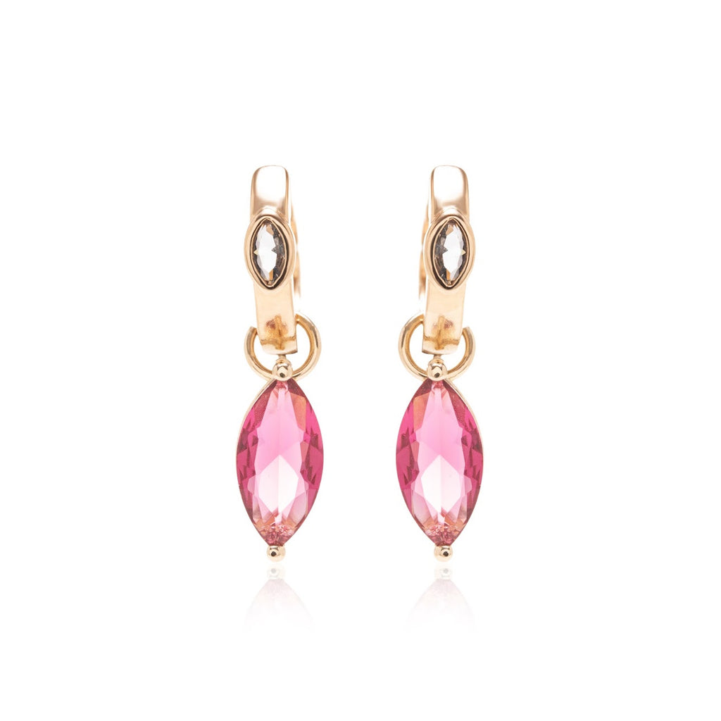 Brinco argola pink