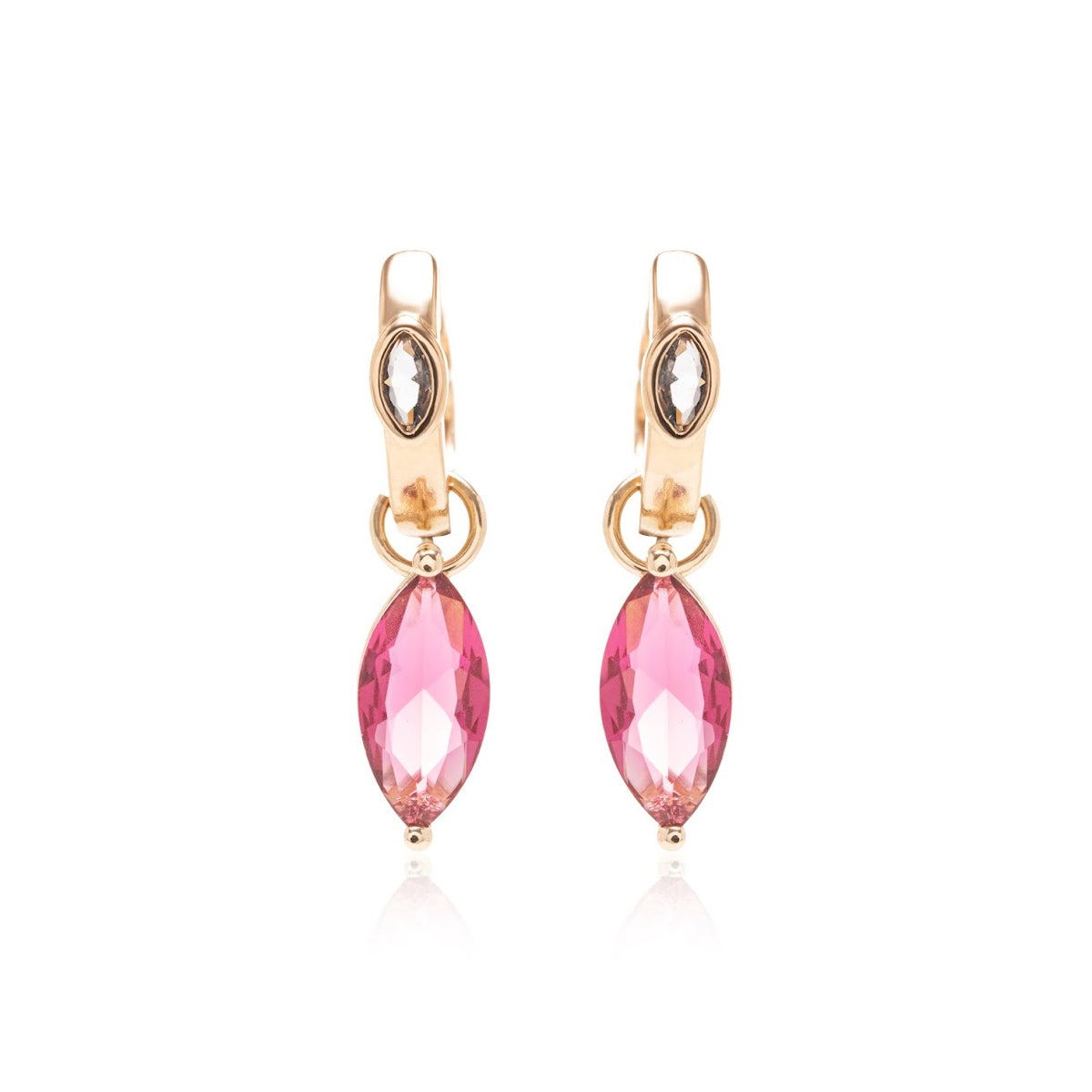 Brinco argola pink