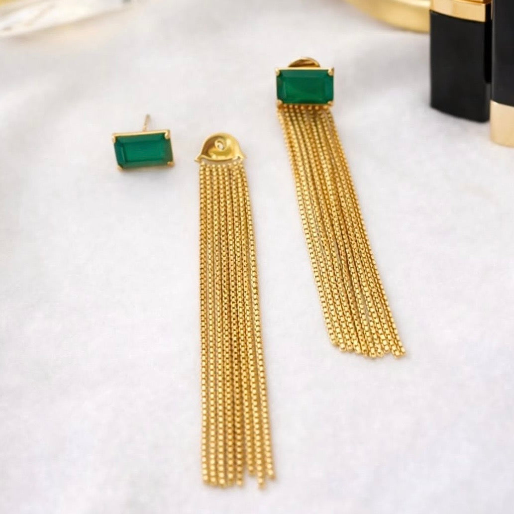 Brinco tarraxa franja lisa