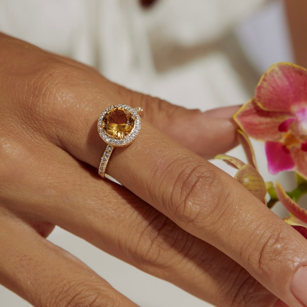 Anel citrino