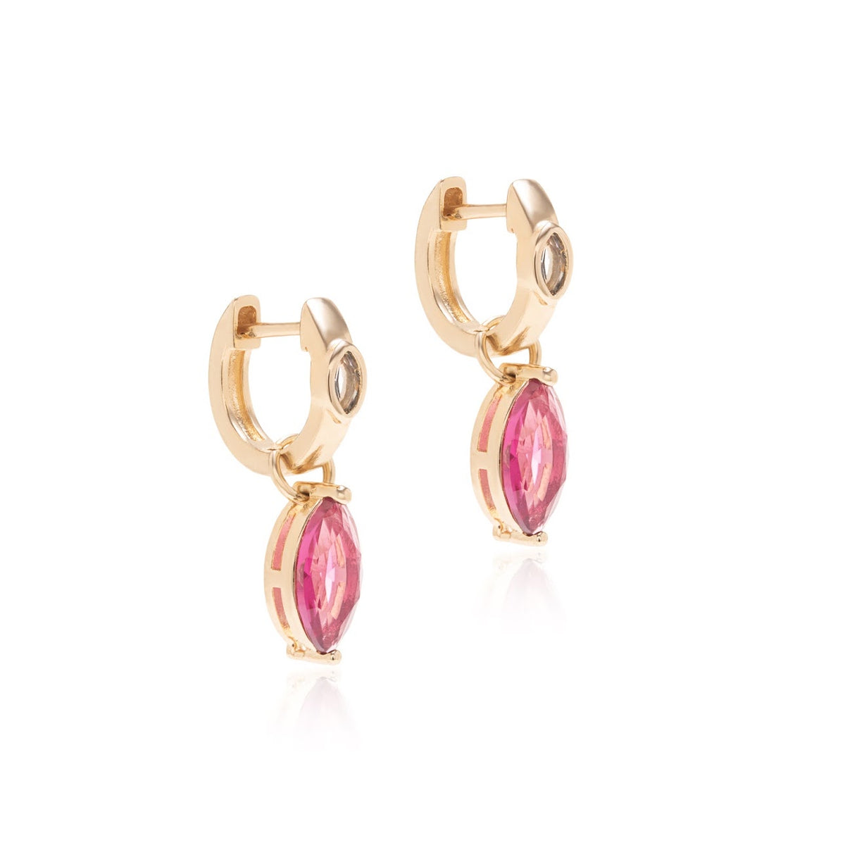 Brinco argola pink