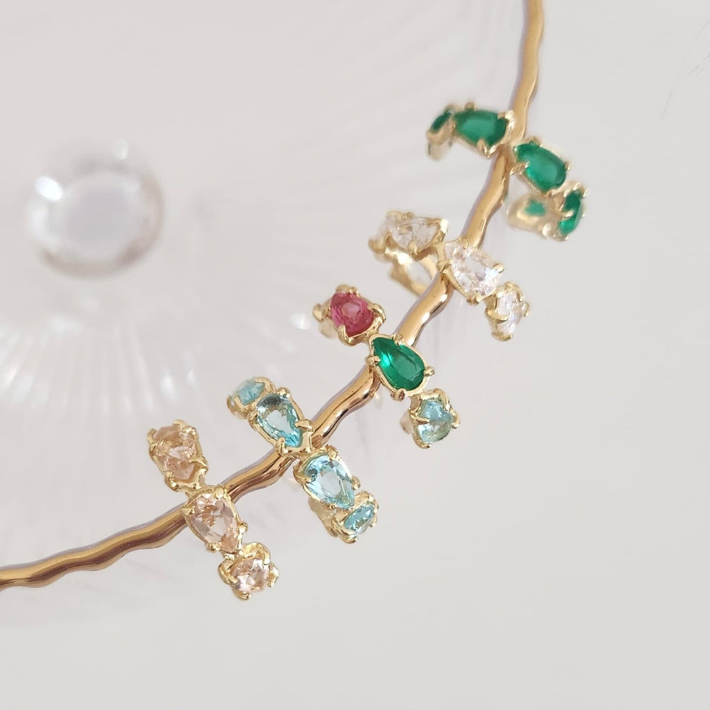 Piercing fake cristais