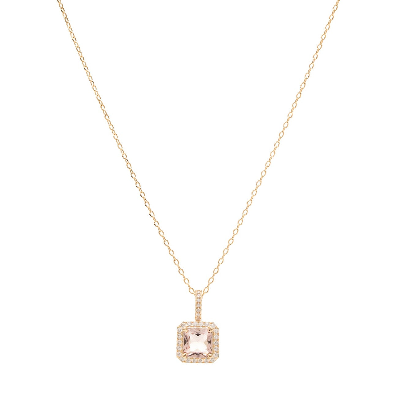 Colar cristal rodolita