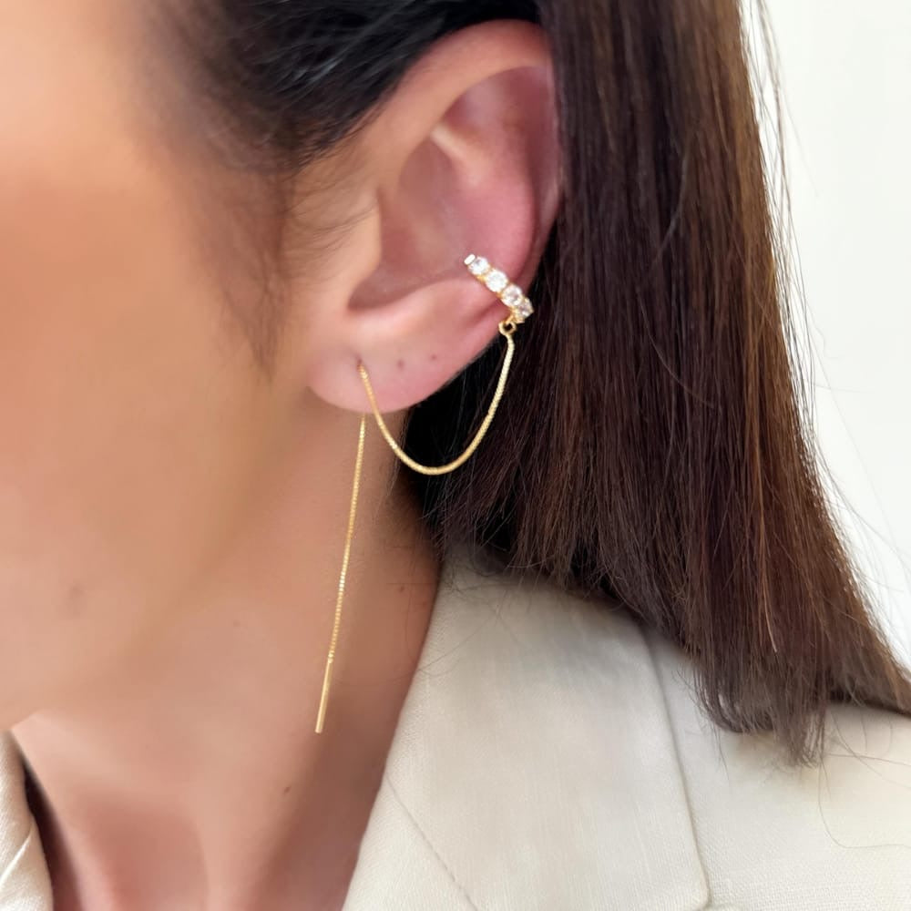 Piercing fake fio diamond