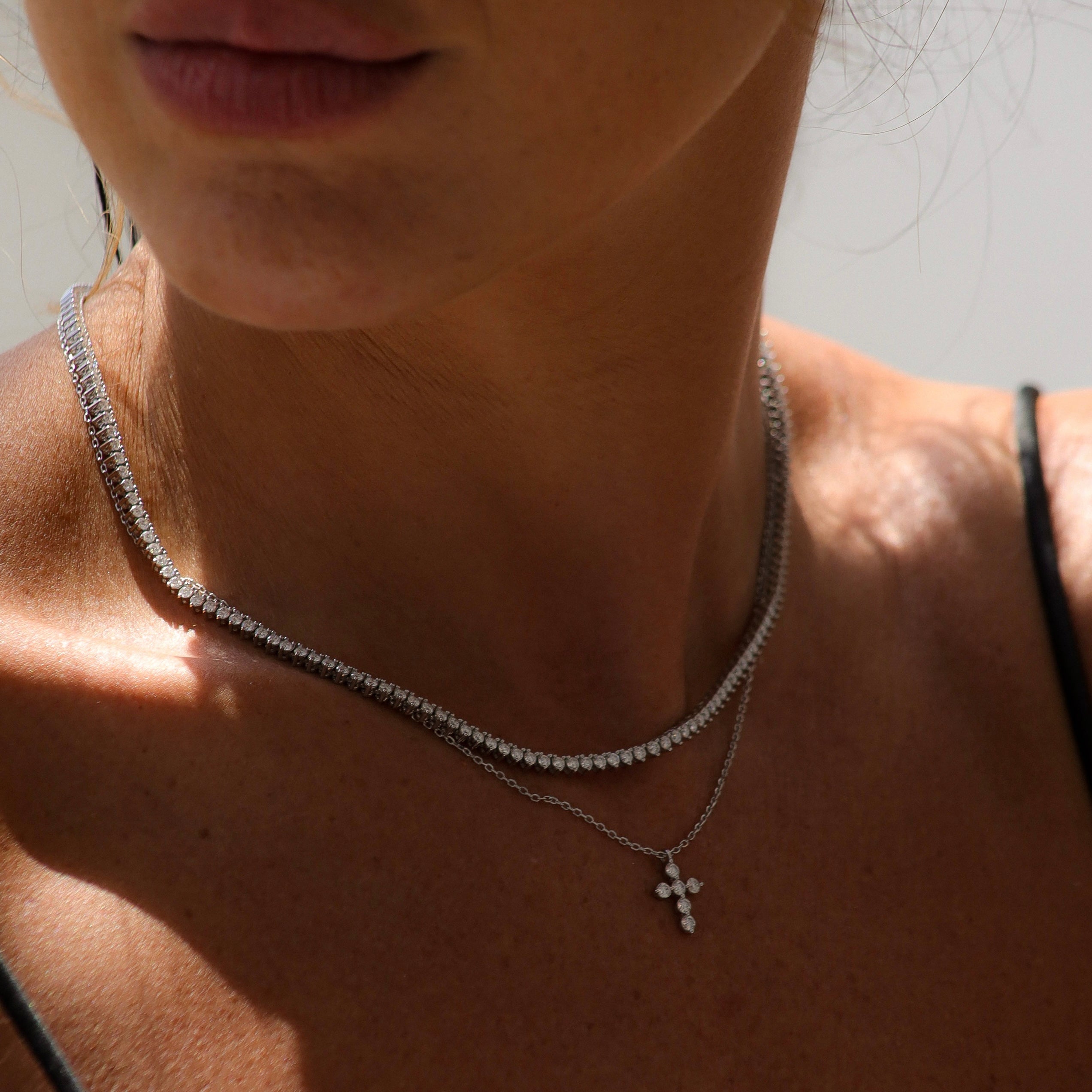 Colar riviera moissanite