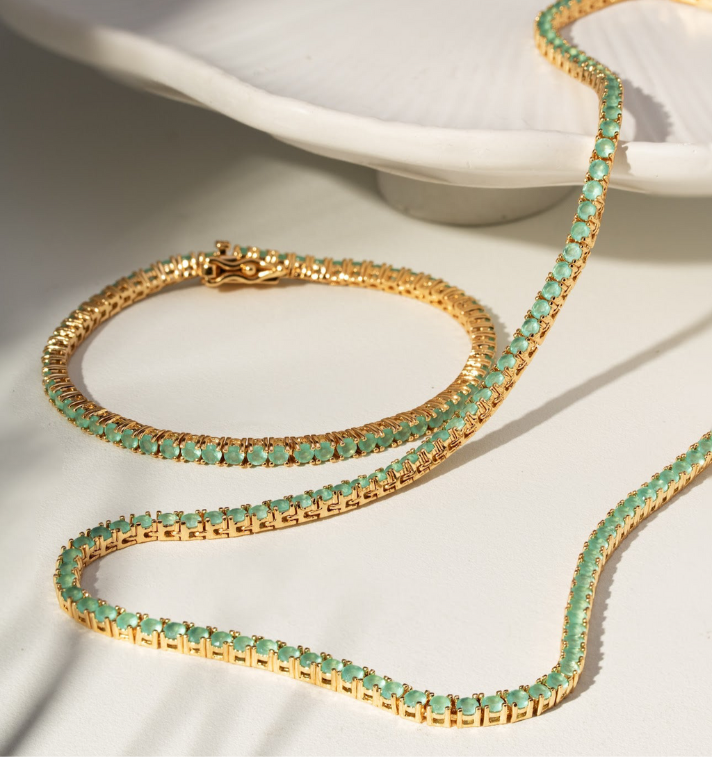 Colar riviera turmalina