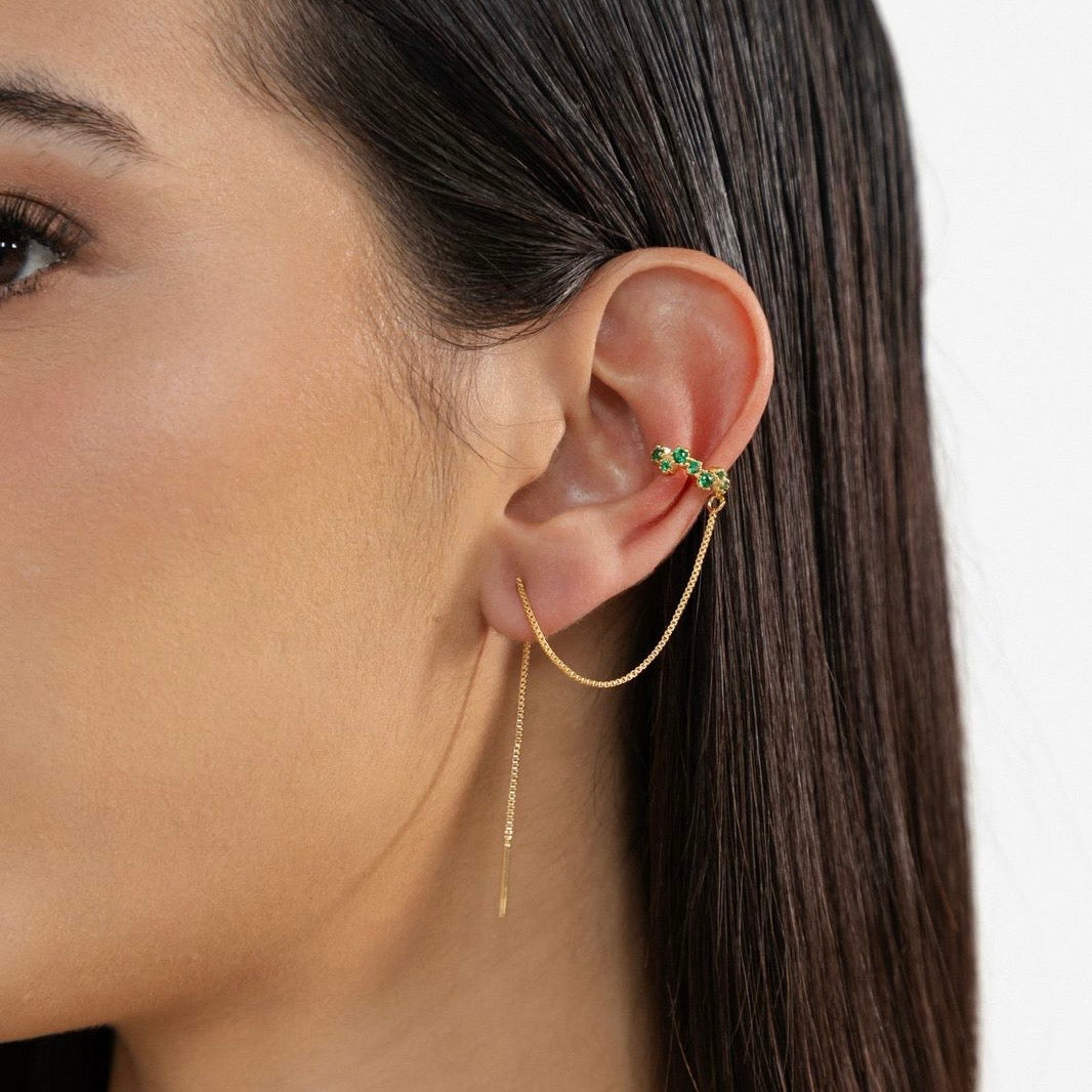 Piercing fake fio esmeralda