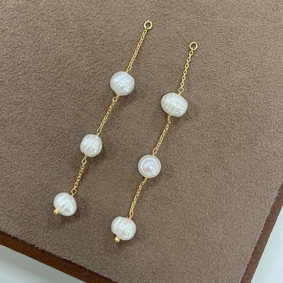 Brinco tarraxa pérola