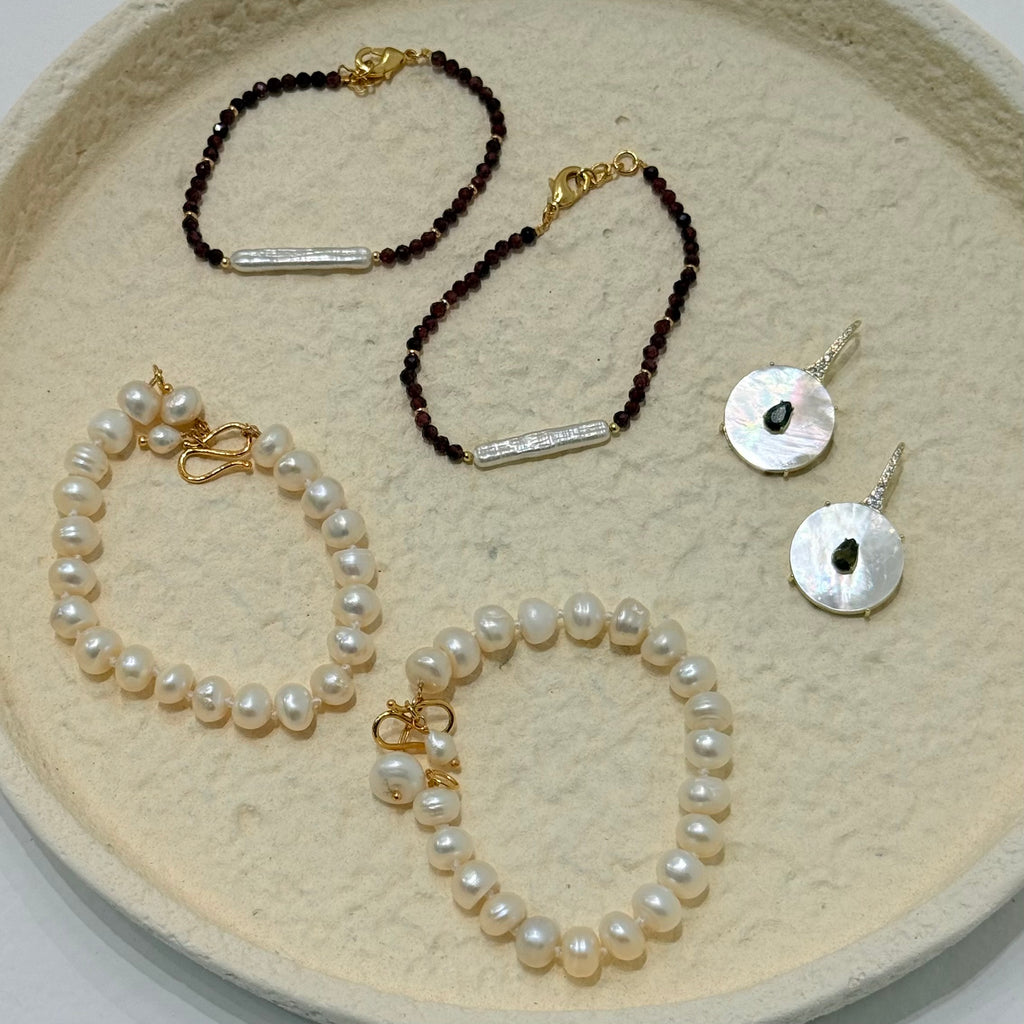 Pulseira pérola natural