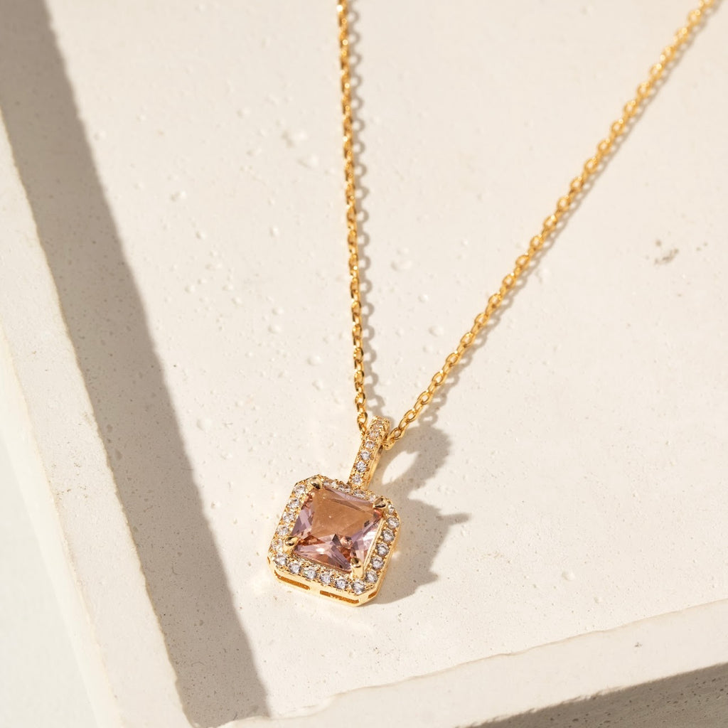 Colar cristal rodolita