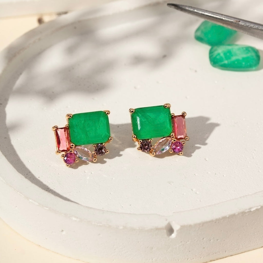 Brinco fusion esmeralda cristal