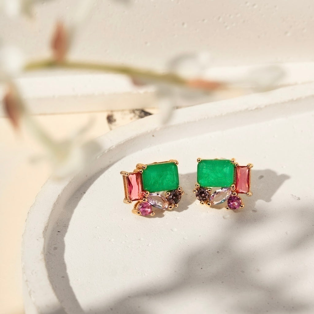 Brinco fusion esmeralda cristal