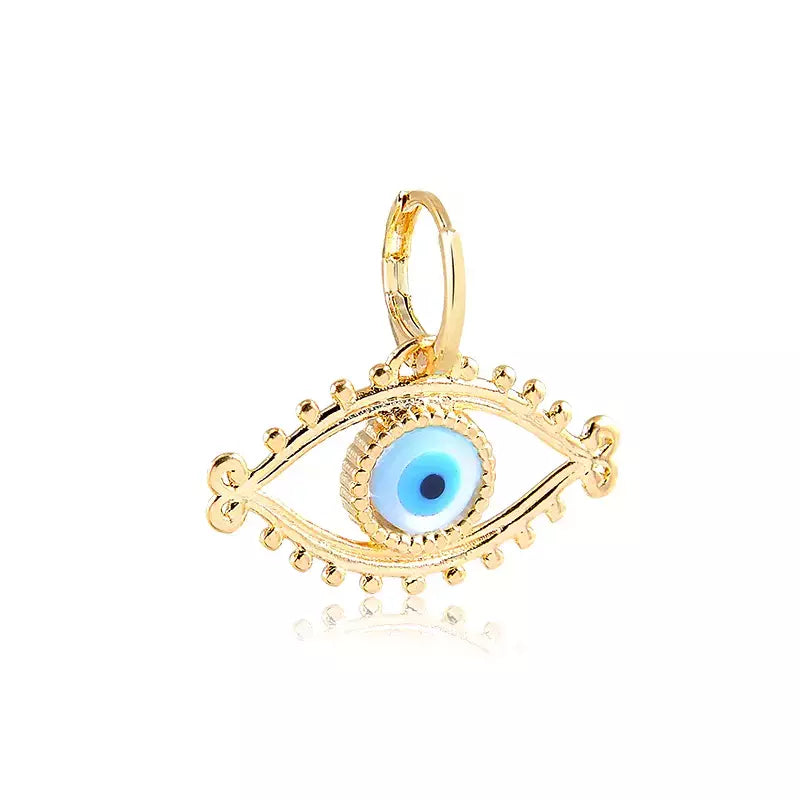 Pingente Olho Grego Vazado Madrepérola