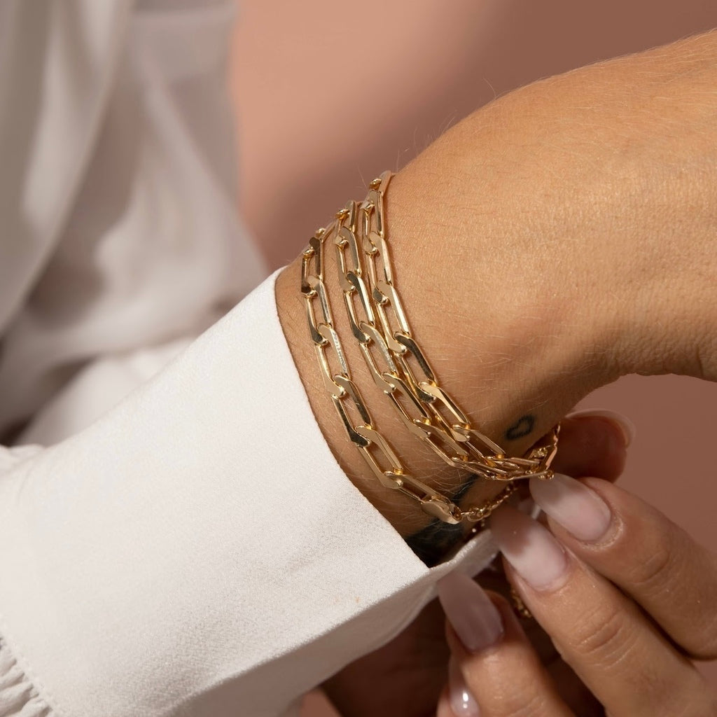 Pulseira elos groumet