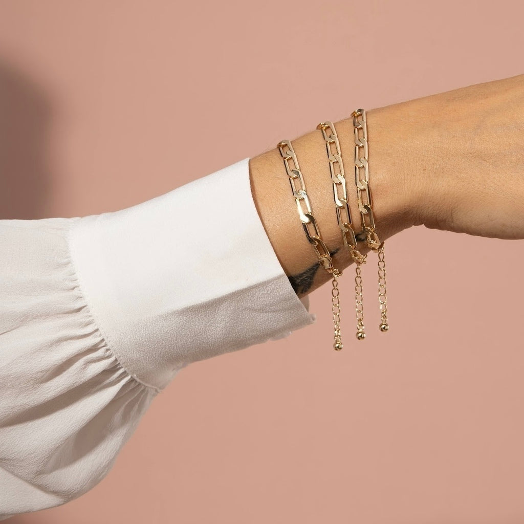 Pulseira elos groumet