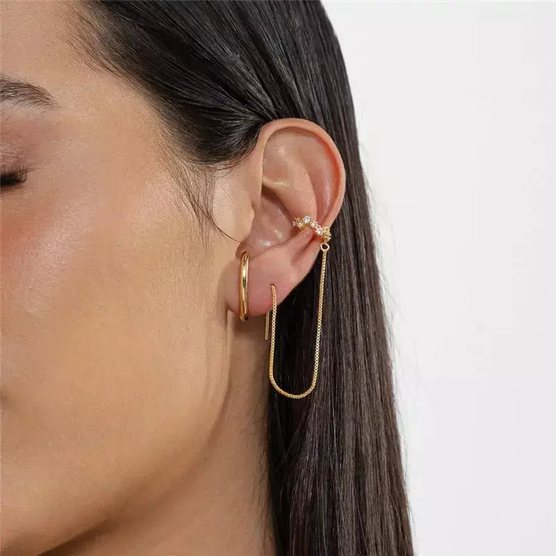 Piercing fake fio cristal