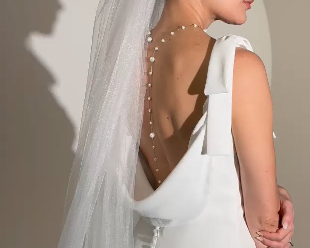 Colar longo costas pérola