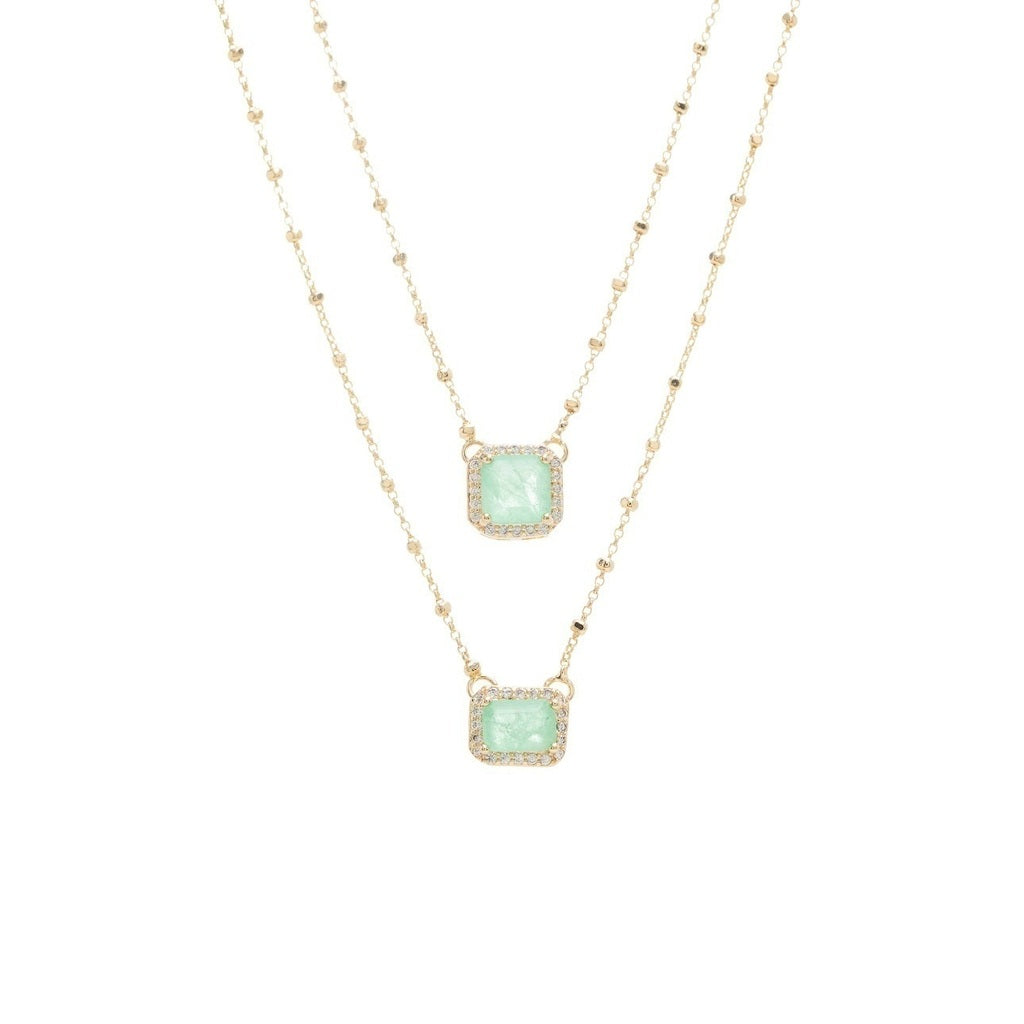 Colar esmeralda colombiana