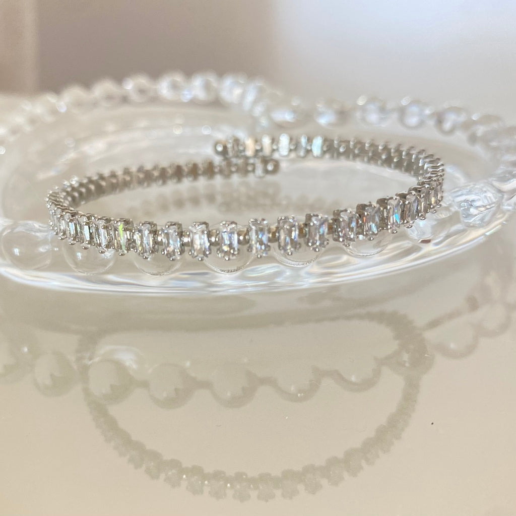 bracelete riviera baguete