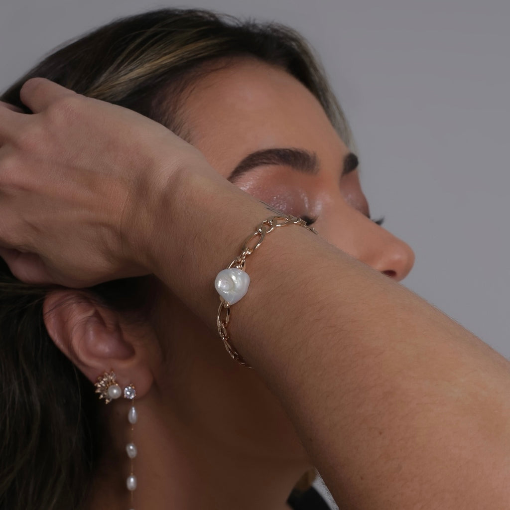 Pulseira pérola barroca