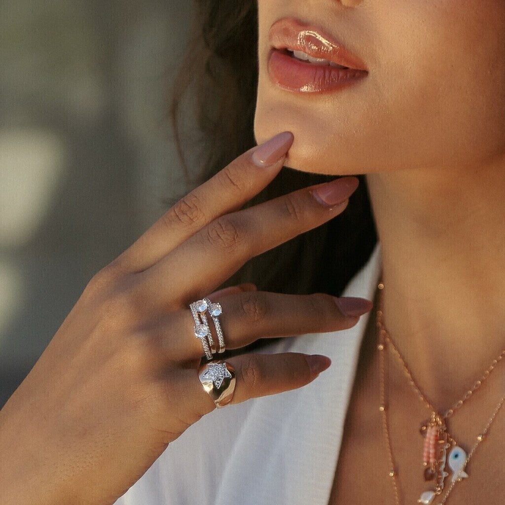 Anel dedinho estrela